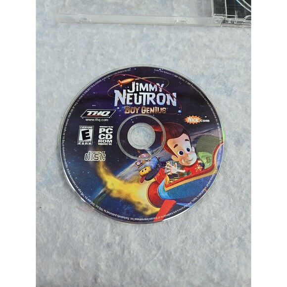 Jimmy Neutron: Boy Genius PC CD ROM Game 2001 Vintage Nickelodeon Disc & Case - Picture 9 of 11